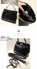 พร้อมส่ง มาใหม่ กระเป๋าLuluhouse รุ่น L108-02.14GRR กระเป๋าสวยเกาหลี นำเข้าของแท้ 100% ค่ะ 